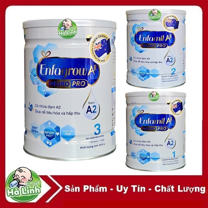 Sữa bột Enfamil A2 Số 1,2,Enfagrow A2 Số 3 lon 800g/350g......