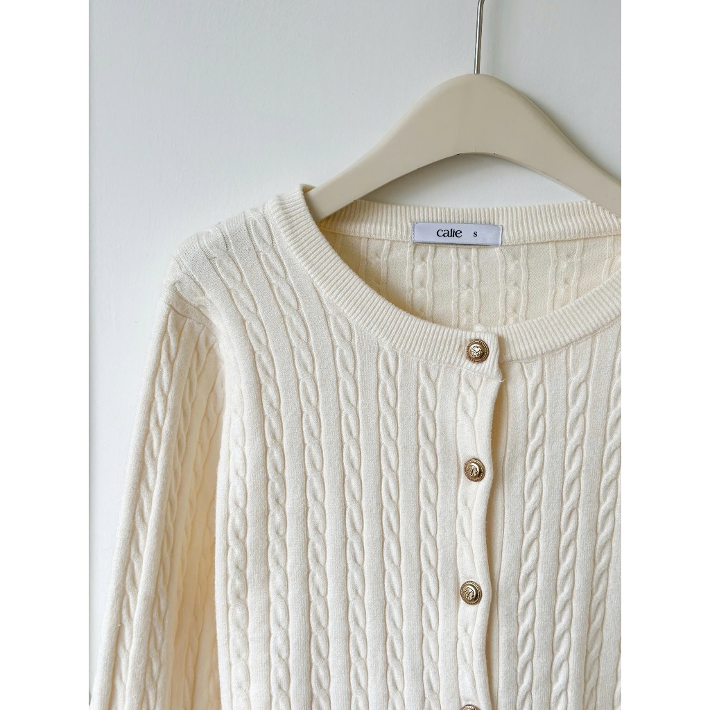 (Harmony) Áo cardigan len vằn thừng, mềm mướt, form basic phù hợp mùa thu đông thời trang nữ Calie Al170 | BigBuy360 - bigbuy360.vn