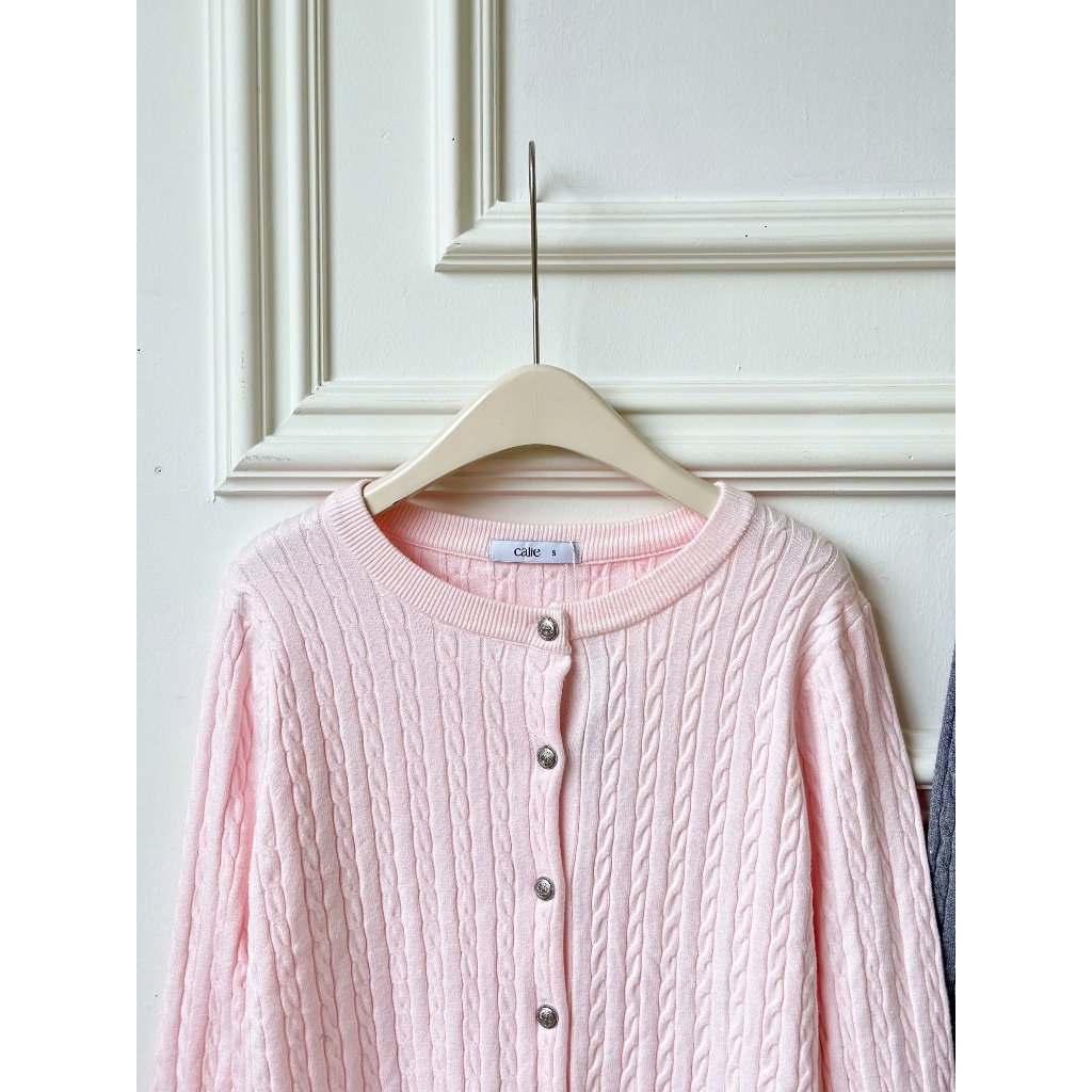 (Harmony) Áo cardigan len vằn thừng, mềm mướt, form basic phù hợp mùa thu đông thời trang nữ Calie Al170 | BigBuy360 - bigbuy360.vn