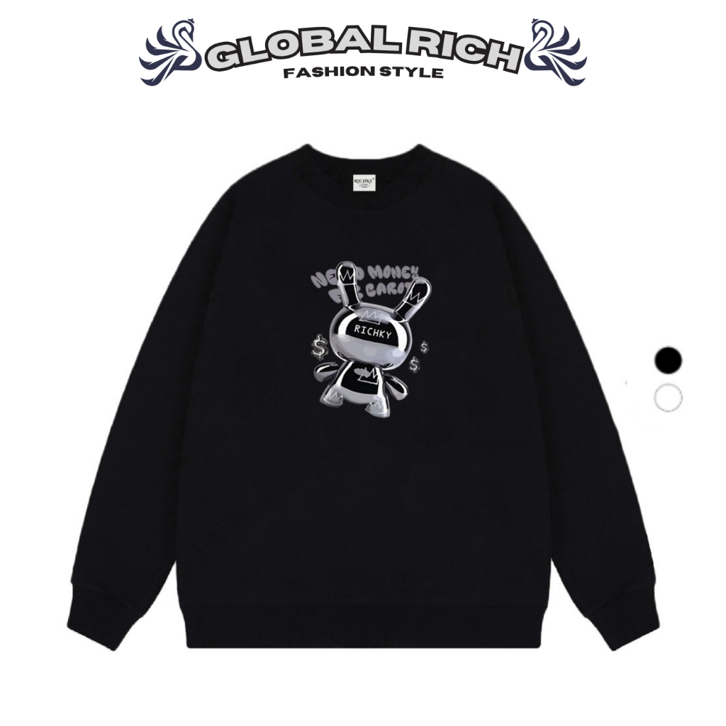 Áo Sweater Global Rich Premium Nỉ Thỏ Money Rabbit