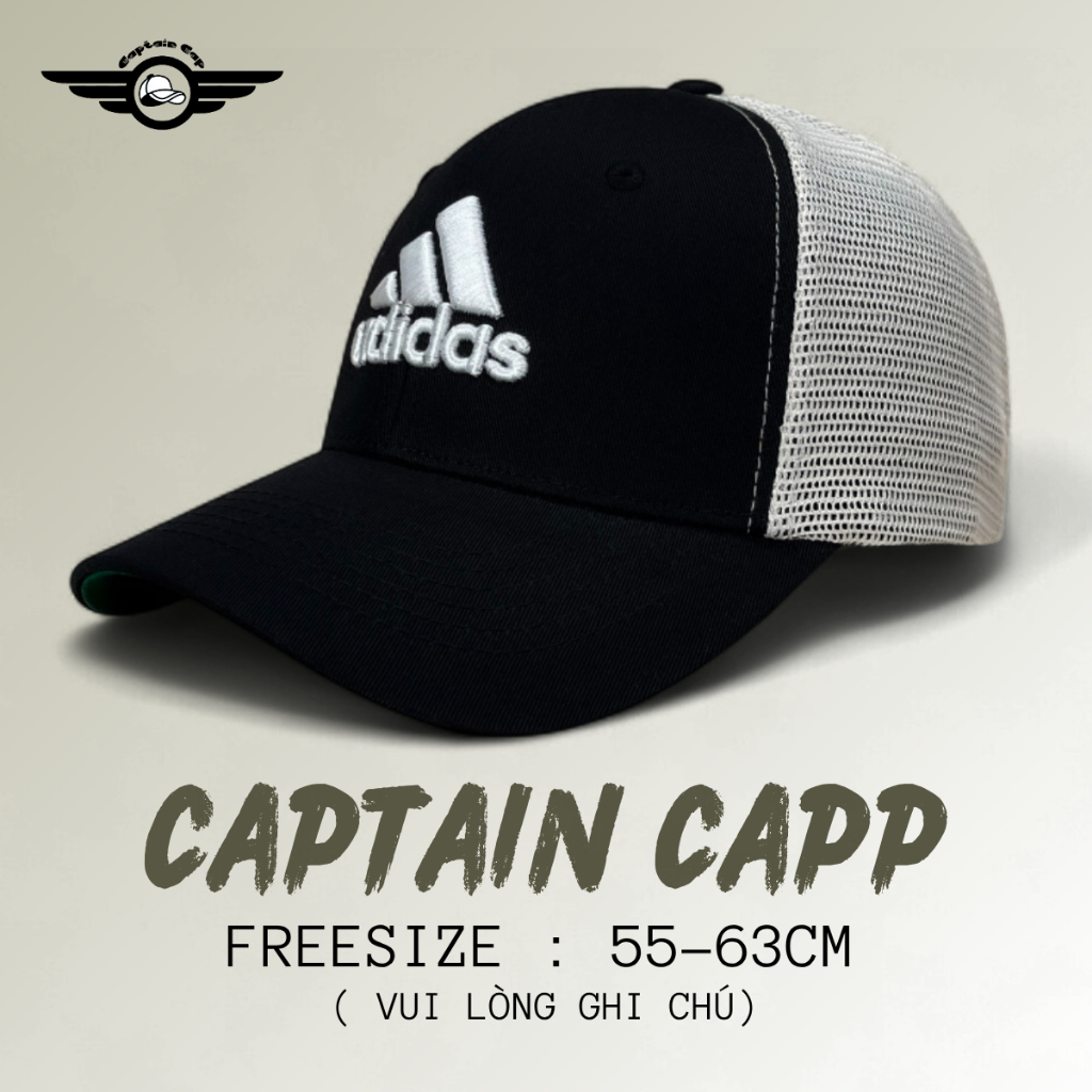 Mũ lưỡi trai Adidas màu đen lưới vàng cá tính dành cho cả nam và nữ full hộp để làm quà tặng