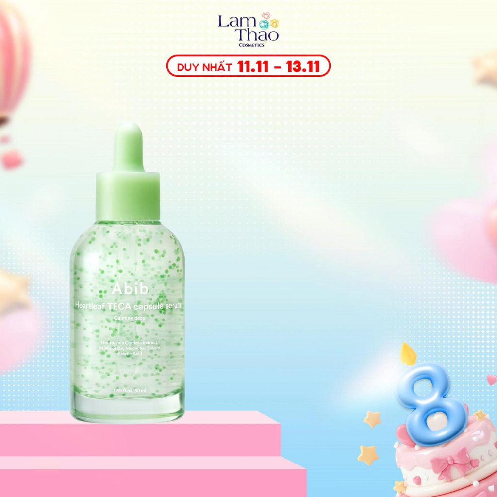 Tinh Chất Viên Nang Diếp Cá Làm Dịu Da Abib Heartleaf Teca Capsule Serum Calming Drop