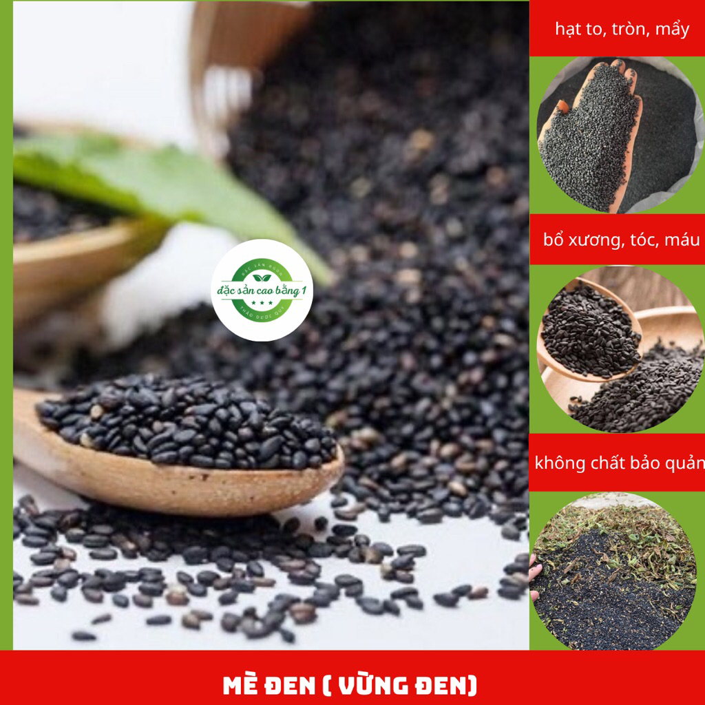 Hạt mè đen ( hạt vừng đen) 1kg loại thuần chủng, hữu cơ, tự nhiên, hạt tròn mây