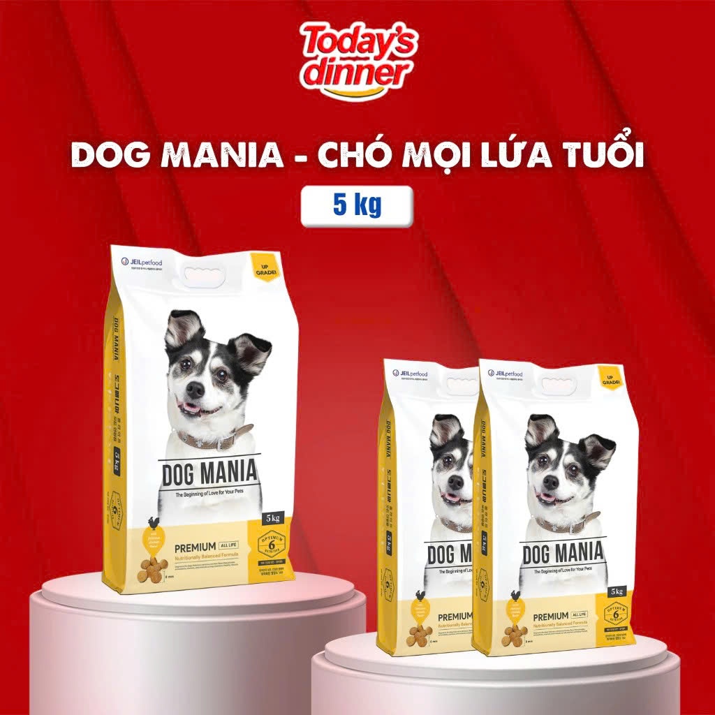 [5KG] DOG MANIA PREMIUM - Thức ăn hạt khô cho chó mọi lứa tuổi Dog Mania (Chó Từ Trên 3 tháng tuổi t
