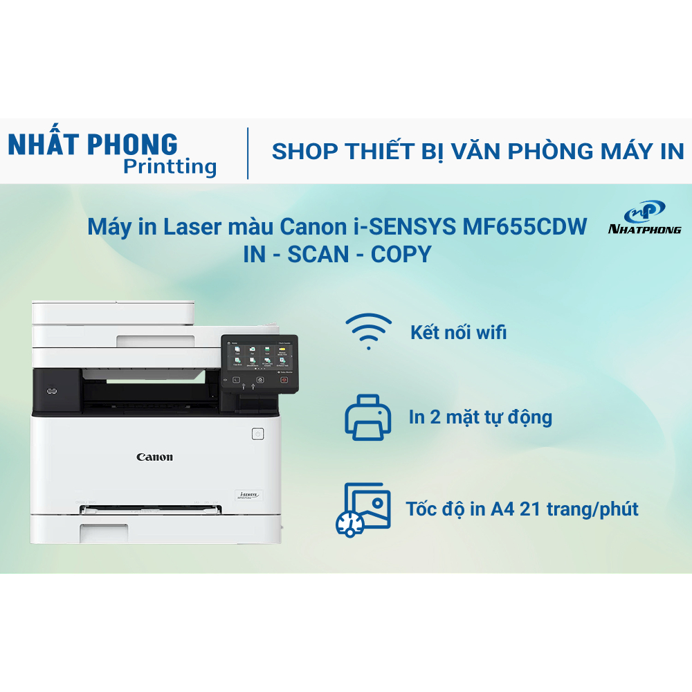 Máy in LASER Màu đa chức năng Canon MF 655CDW (nguyên kiện, nguyên seal, mới 100%)