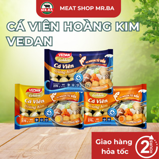   HỎA TỐC  Cá viên Hoàng Kim nhân TRỨNG MUỐI   THỊT NẤM Vedan 270g 