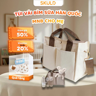  Túi Đựng Bỉm Sữa MNB Cho Mẹ Và Bé Có Khóa Kéo – Nhiều Ngăn Chống Thấm Nhẹ Kèm Quai Đeo Chéo SKULD 