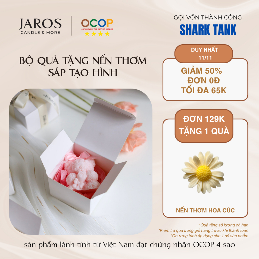 Quà Tặng Nến thơm JAROS CANDLE đa dạng mẫu mã