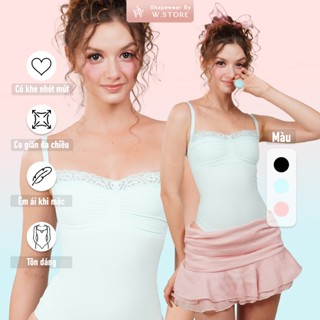   WINNIE  Shapewear Bodysuit Định Hình Cơ Thể - Bodysuit Viền Ren - Bodysuit Nữ Tạo Shape Fit Eo 