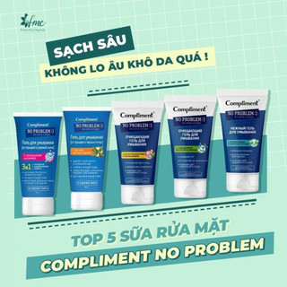 Gel sữa rửa mặt Compliment No Problem giảm mụn
