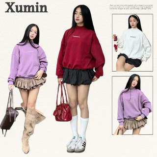    Lót Nhung   Baby Sweater Cổ Cao Dáng Ngắn Chất Liệu Nỉ Lót Nhung Dày Dặn In Chữ Basic " Coxistence" 