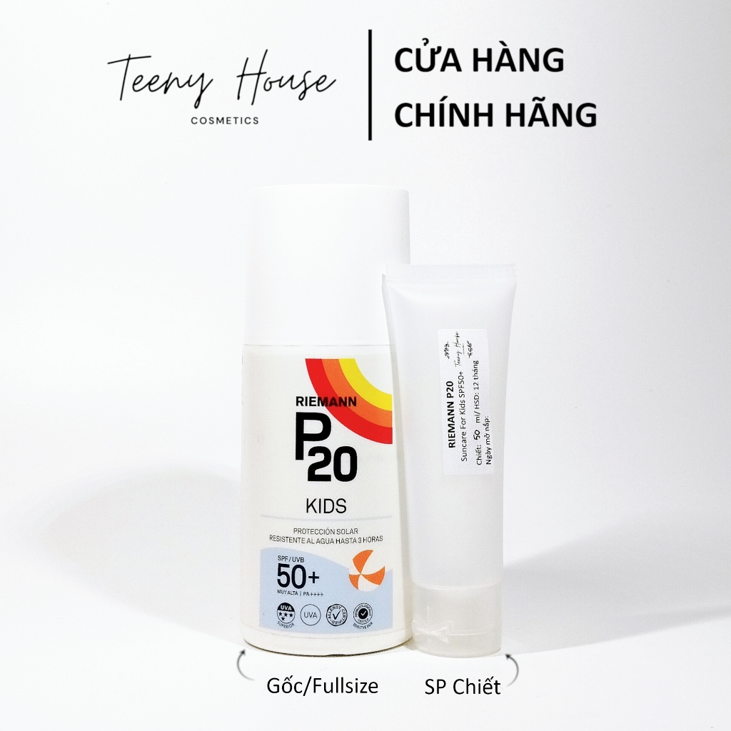 [Chiết-Gốc] Kem chống nắng phổ rộng Riemann P20 Suncare For Kids SPF50+ cho trẻ em