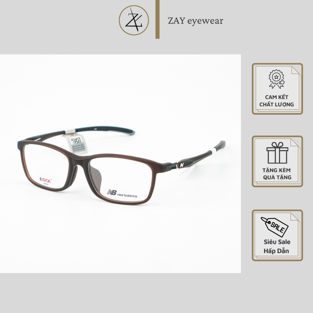 Gọng thể thao New Balance Eblock NB09300 nhựa dẻo fullbox chính hãng