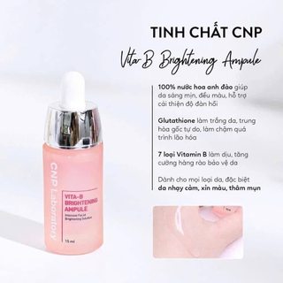 Tinh chất phục hồi và sáng da CNP VITA B ENRGY AMPULE 15ML/ DrCeutics HA Basic hydration