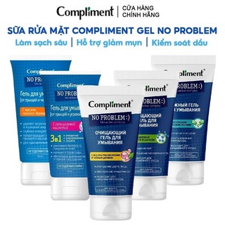 Gel sữa rửa mặt Compliment No Problem giảm mụn