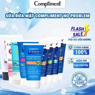 Gel sữa rửa mặt Compliment No Problem giảm mụn