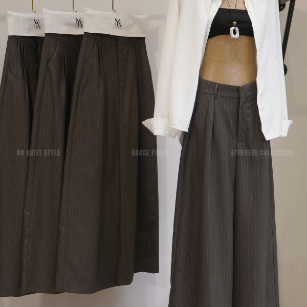 QUẦN TÂY ỐNG SUÔNG (2 màu) - GRACE TROUSERS - NN QUIET STYLE