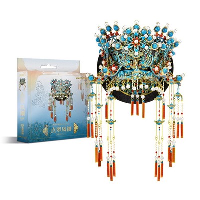 Mô Hình Kim Loại 3D Lắp Ráp Piececool Điểm Thúy Phượng Điền (165 mảnh, Hít Tủ Lạnh) B005-GB – MP1318