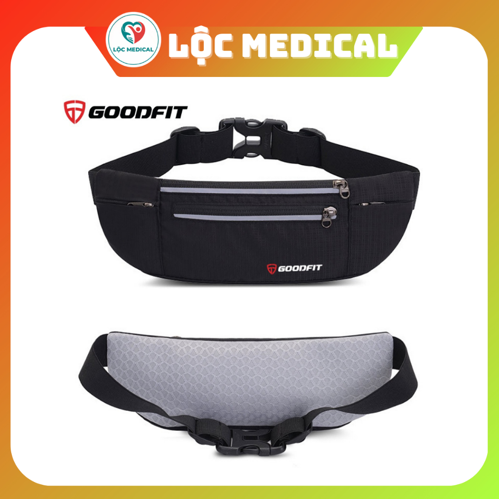 Túi  GoodFit GF108RB đeo hông chạy bộ có ngăn đựng nước
