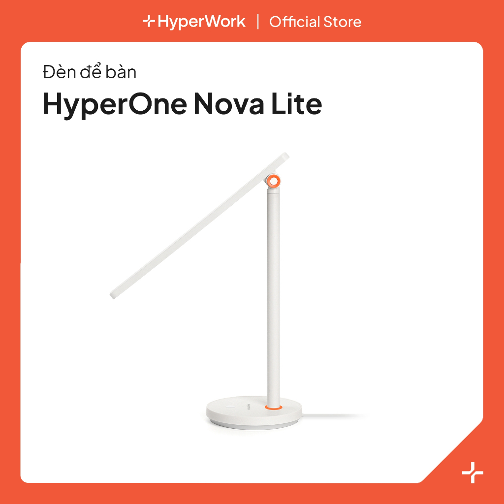Đèn bàn làm việc- đèn bàn học, vi tính HyperWork Nova Lite DL03 hỗ trợ chống cận thị và bảo vệ mắt.