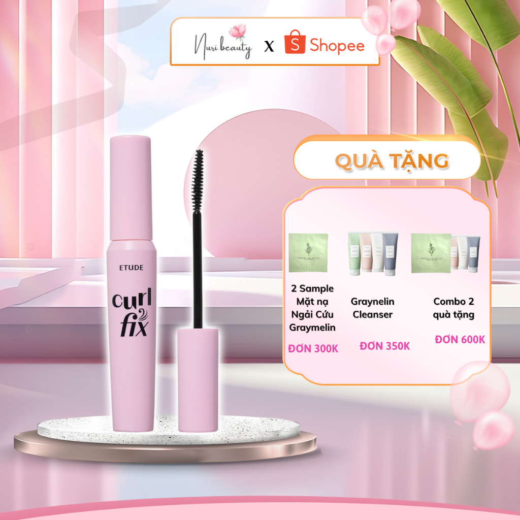 Mascara Chuốt Mi ETUDE Curl Fix Mascara 3 màu