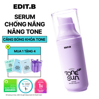  Kem Chống Nắng Nâng Tone Triệt Sắc Edit.B Sunday Tone-Up Sun Serum SPF50+ PA++++55ml 