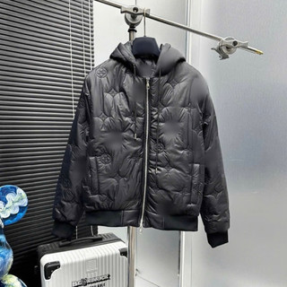  Áo khoác bomber nam nữ DT dệt vân hoa chữ chìm phối mũ chùm kèm khoá zip 2 đầu 