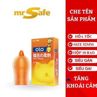  2 Hộp Bao cao su gai lưỡi mèo gai mềm lớn tăng khoái cảm tăng cảm giác MSP S33 