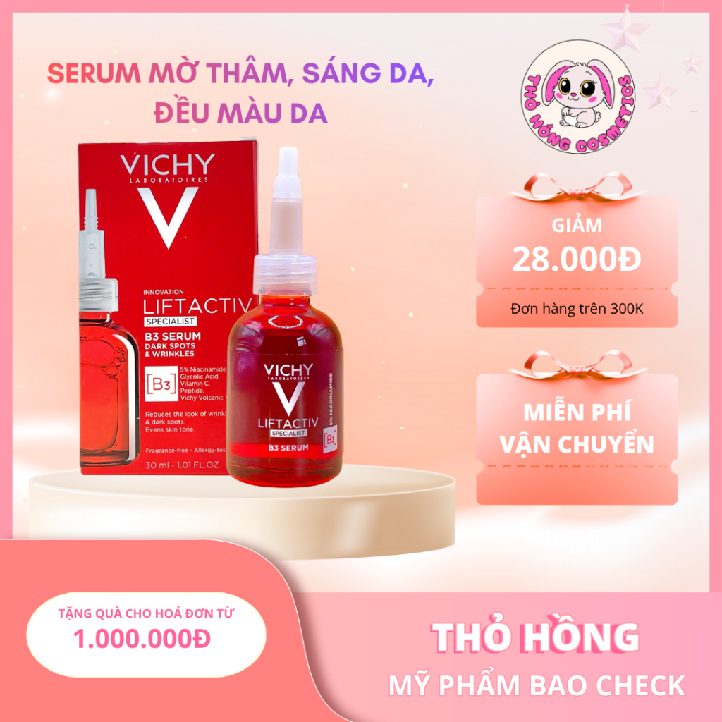 Serum Vichy Cải Thiện & Ngăn Ngừa Thâm Nám Đốm Nâu 30ml LiftActiv B3 Serum Dark Spots