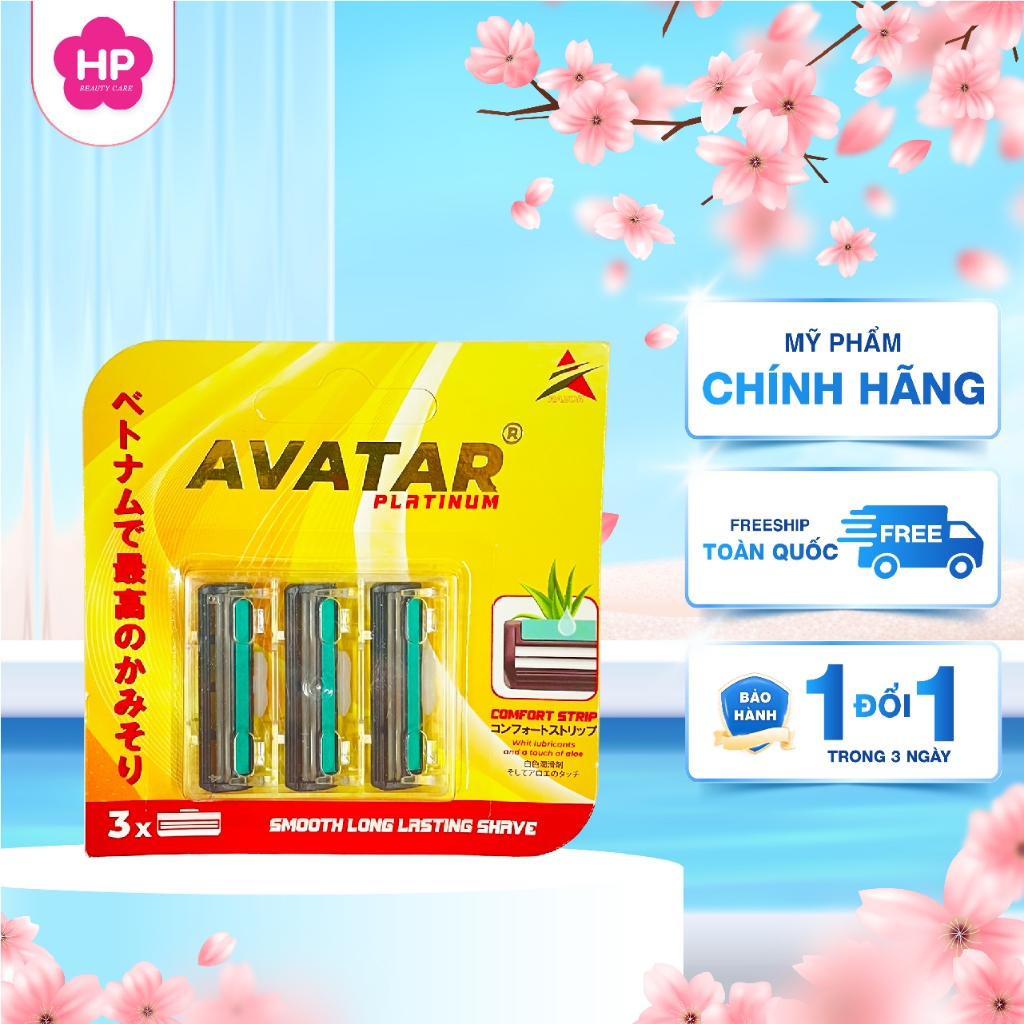 Bộ Đầu Thay 2 Lưỡi Avatar (3 Cái/ Vĩ)