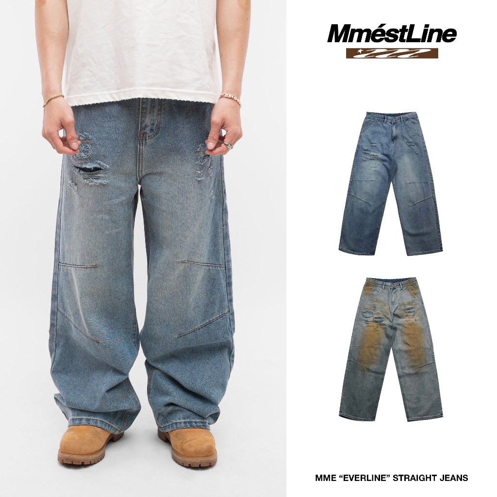 Quần Jeans MMESTLINE “EVERLINE” form Straight Fit Premium Denim