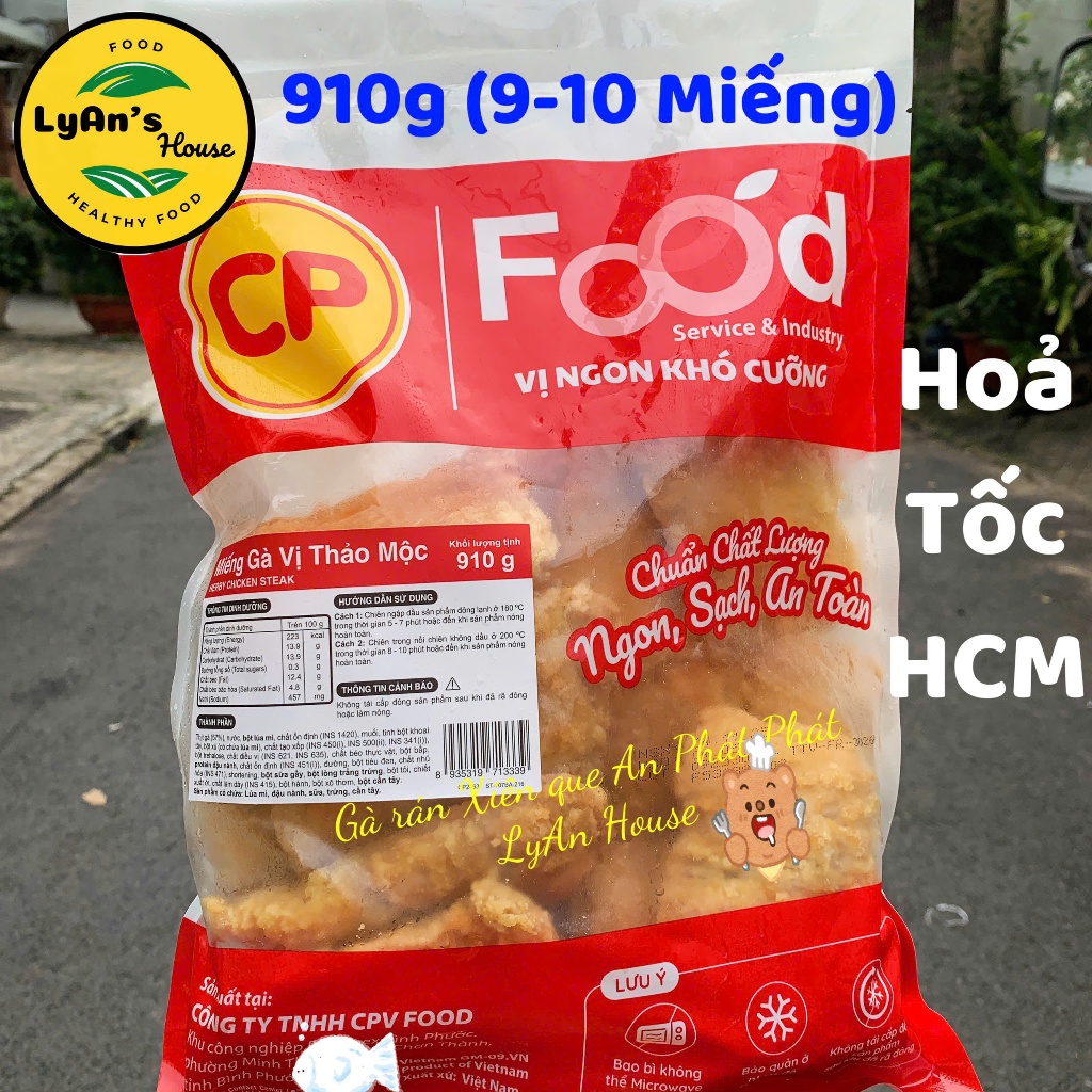 GÀ MIẾNG ỨC GÀ TATSU MÁ ĐÙI CP 1KG (Giao Hỏa tốc HCM) Gà rán CP Miếng Gà Chiên Giòn Gym thảo mộc khô