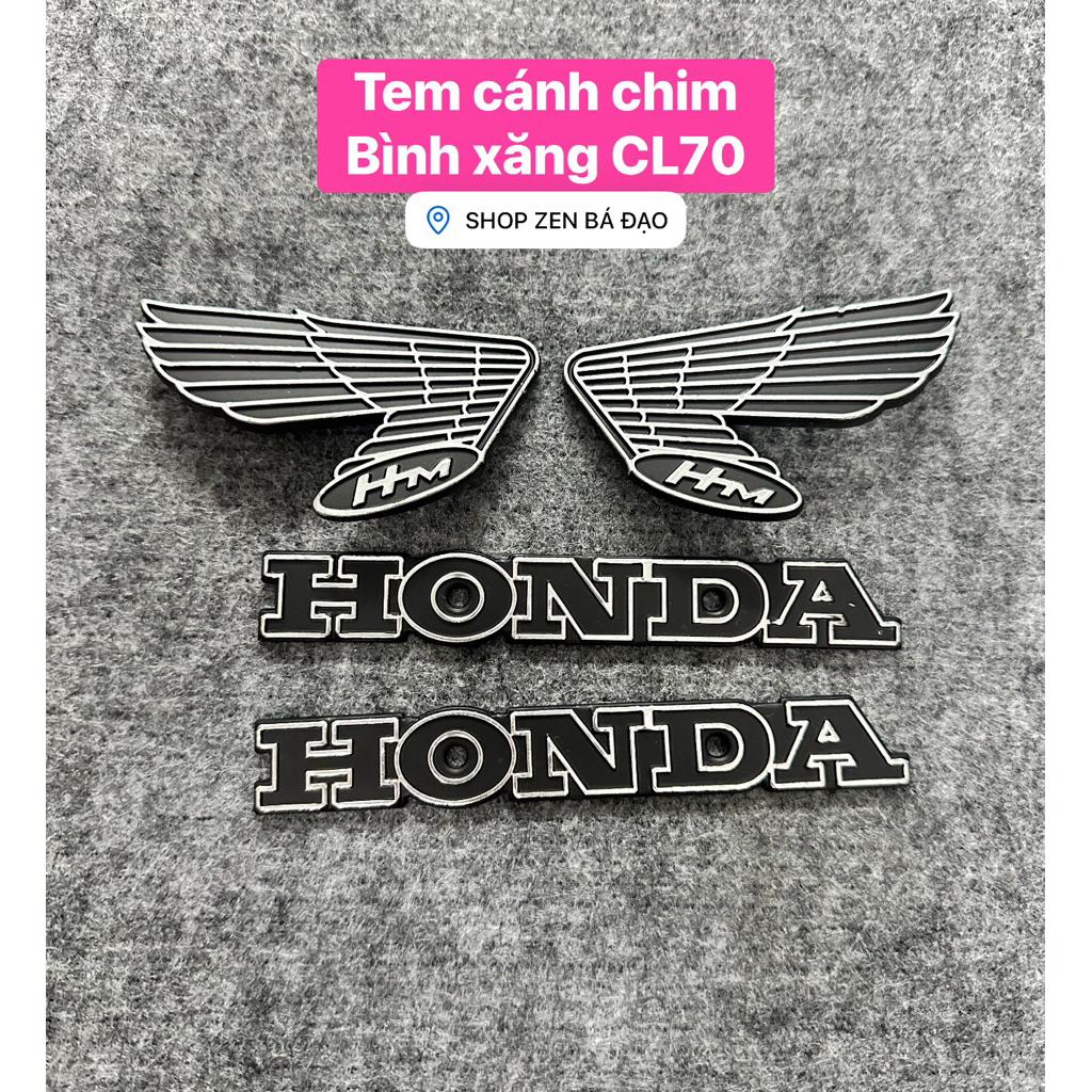 Tem cánh chim honda bình xăng lớn cl70