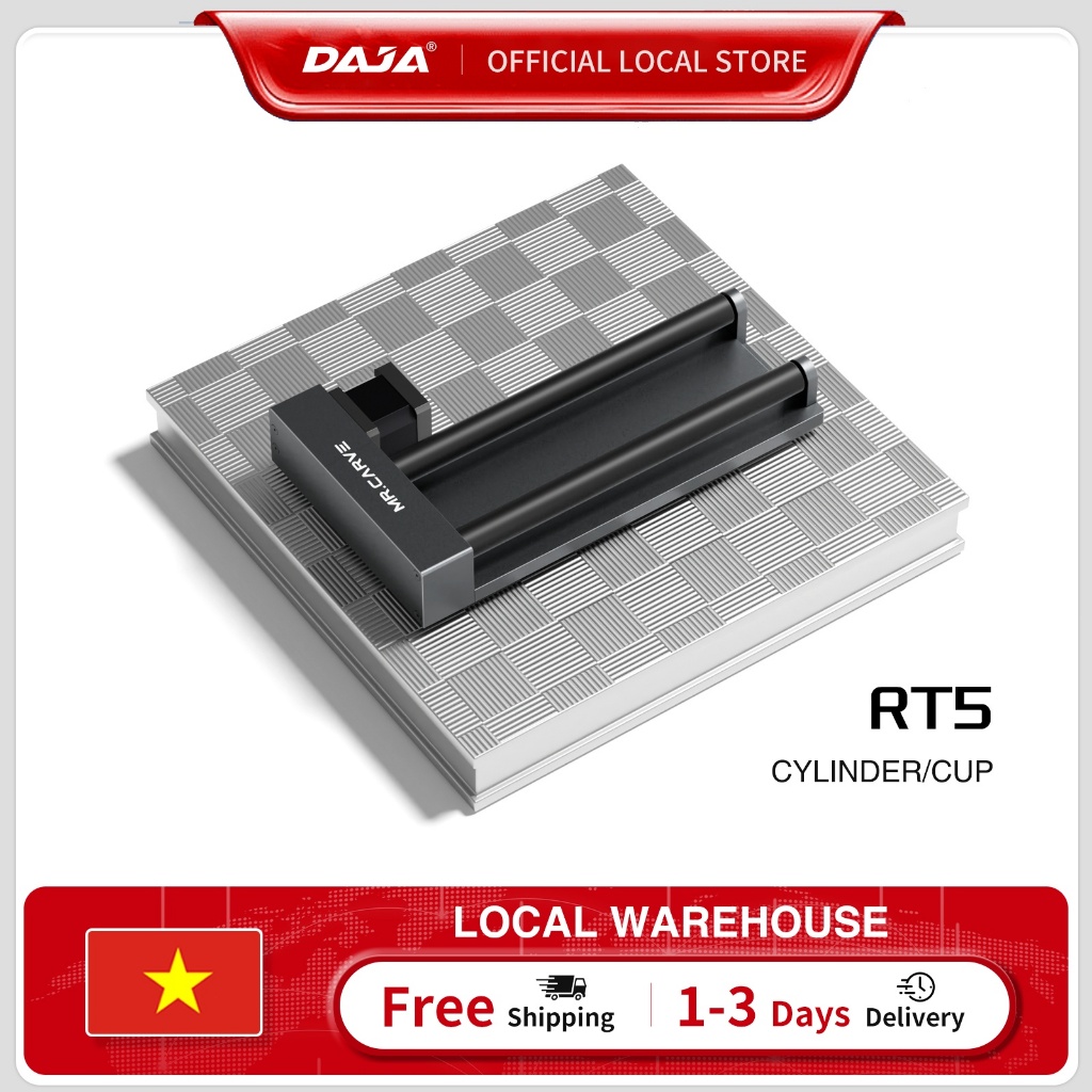 Máy khắc laser DAJA, phụ kiện máy đánh dấu trục quay (áp dụng cho các model: A7minipro, DJ6pro, DJ7,