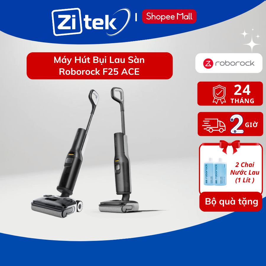 Roborock F25 ACE máy hút bụi lau sàn | Lực hút 20.000Pa | Công nghệ gập sát sàn