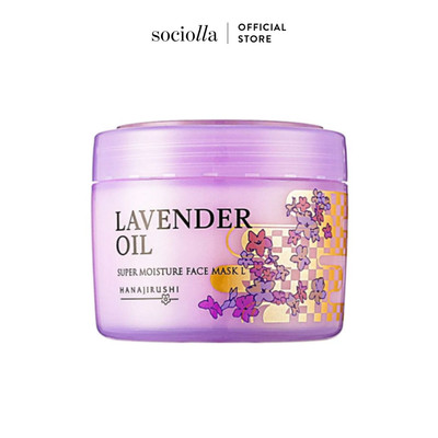 Mặt Nạ Ngủ Dưỡng Da Tinh Dầu Hoa Oải Hương Hanajirushi Super Moisture Face Mask L
