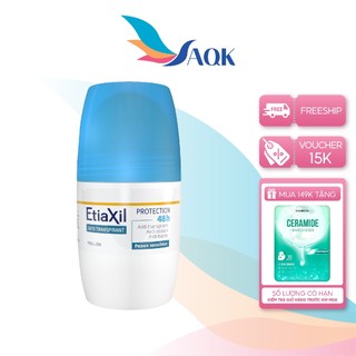 Lăn khử mùi EtiaXil Anti Transpirant Protection 48h (50ml) - Giúp kiểm soát mồ hôi và mùi, mang lại cảm giác khô thoáng