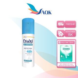Xịt khử mùi hôi chân EtiaXil Anti Transpirant Protection 48h (100ml) -  Giảm mùi, giữ bàn chân khô thoáng suốt nhiều giờ
