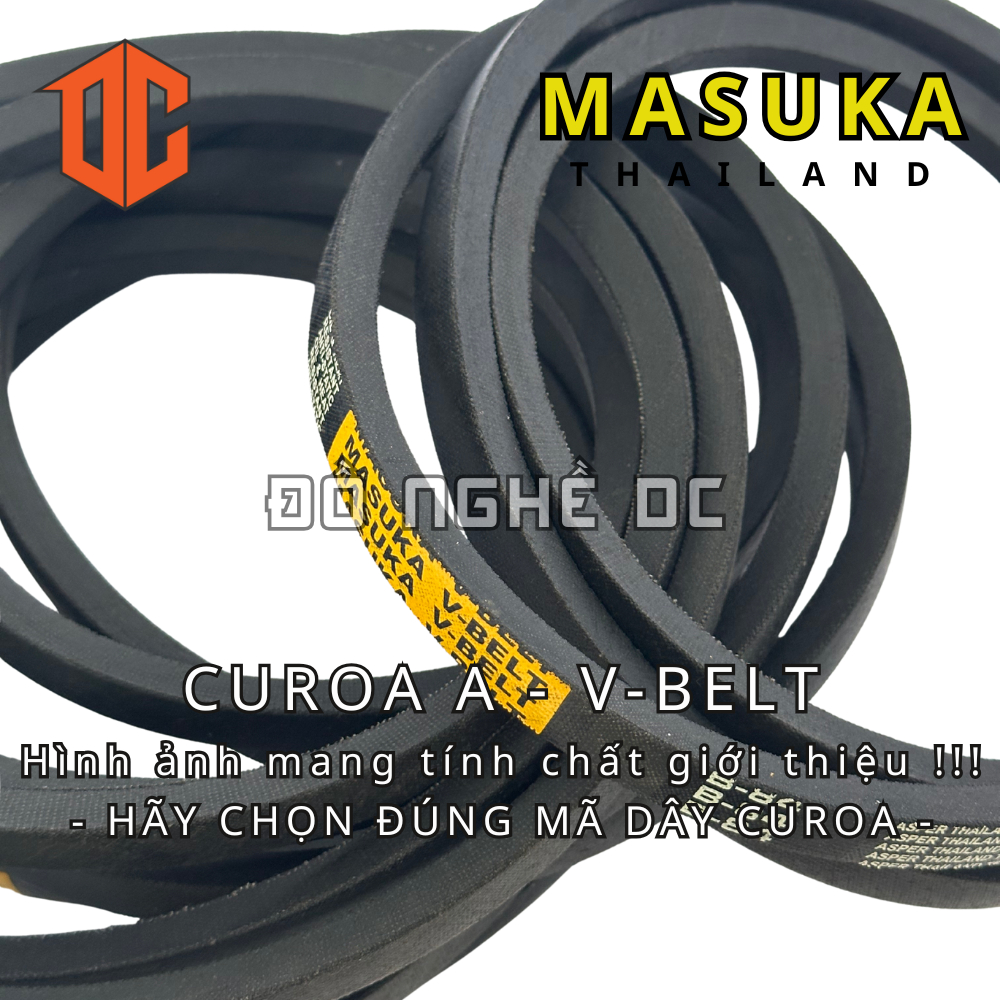 Dây curoa V-BELT MASUKA A28 A28 A47 A33 A45 A28 A78 A75 A23 A59 A41 A80 A95 A70 A93 A56 A89 A50 A22 