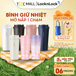  Ly giữ nhiệt LocknLock 550ml Mở Nắp 1 Chạm Hàng Cao Cấp Chính Hãng LHC3249 - T2C Mall 