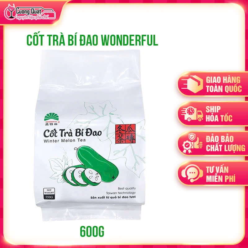 Cốt trà bí đao Wonderful 600g, bí đao cô đặc, dùng nấu nước sâm, giúp giải khát, thanh nhiệt, giải độc