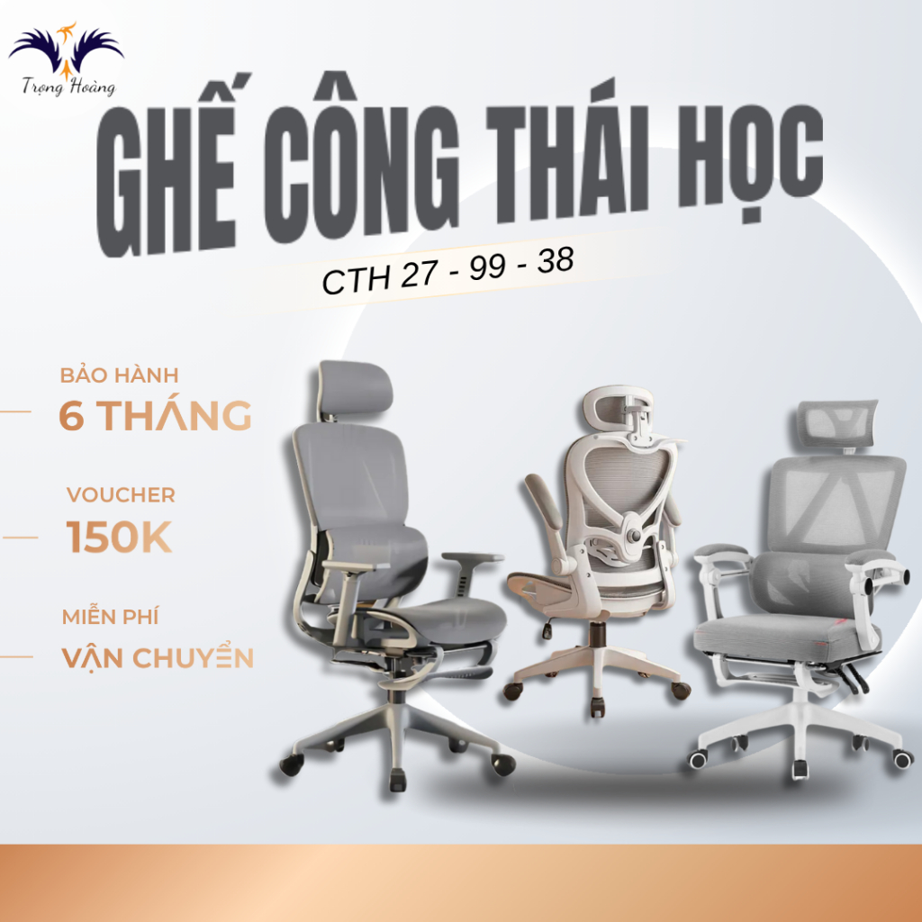 Ghế Xoay, Ghế Công Thái Học CTH27, CTH38, CTH99