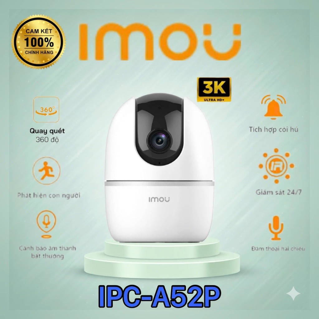 Camera Wifi 360 độ IMOU IPC-A52P (Ranger 2 5MP)