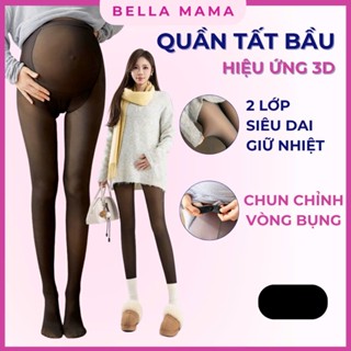  Quần Tất Bầu Dày 3D 6S Siêu Bền Hàng Đẹp Loại 1 Siêu Ấm ,Dai Co Dãn Chống Xước- Quần Tất Cho Mẹ Bầu 3D Chun Chỉnh Bụng 