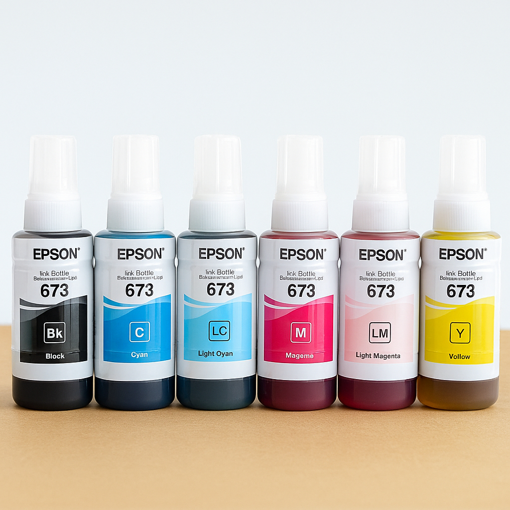 Mực In Màu Epson 6 Màu - Mực Màu 673 Epson - Mực Màu Cho Máy Epson L800 / L805 / L810 / L850  Epson 