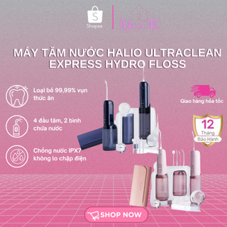  Máy Tăm Nước 2 Bình Thay Thế Halio UltraClean Express Hydro Floss Phiên Bản Dành Cho Răng Niềng - 2 Bình Chứa + kèm túi 