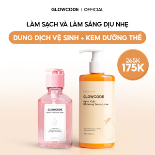  Combo dung dịch vệ sinh và dưỡng thể Glowcode  trắng da dưỡng ẩm body làm sạch nhẹ nhàng chăm sóc cơ thể 