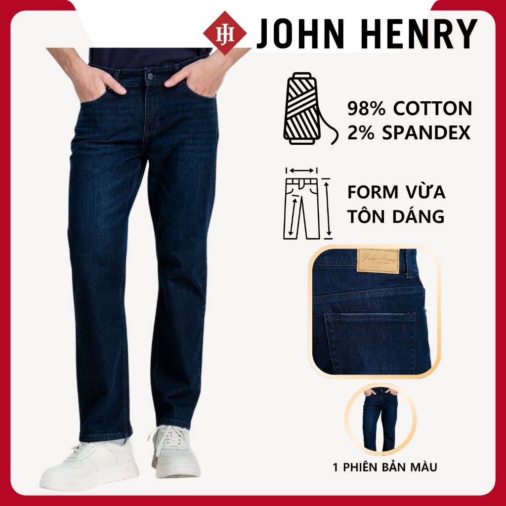 JOHN HENRY - JN25FH49C - Quần Jean Dài Nam Form VỪA - REGULAR