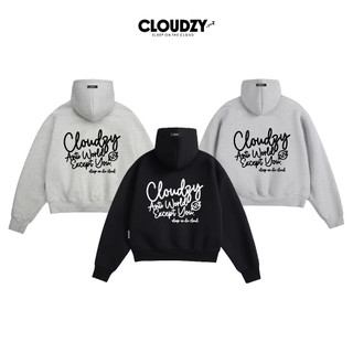  Áo hoodie boxy zip nỉ nam Cloudzy local brand áo khoác nữ unisex form rộng oversize basic HD ANTI 