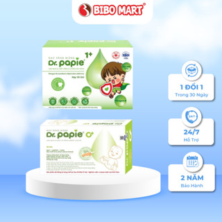  Gạc rơ lưỡi răng miệng cho bé Dr.Papie 0+ 1+ tuổi- Làm sạch răng lưỡi nướu chống sâu răng 